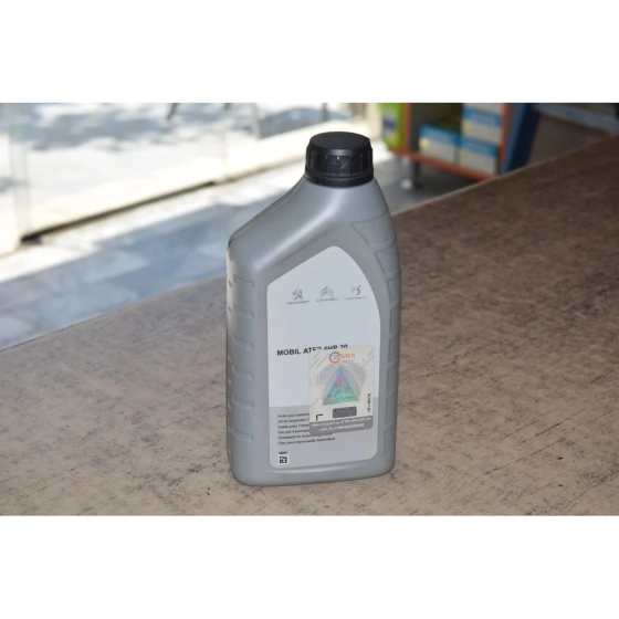 روغن گیربکس اتوماتیک پژو و سیتروئن MOBIL ATF 4HP 20 موبیل با لیبل رمیکس حجم 1 لیتر