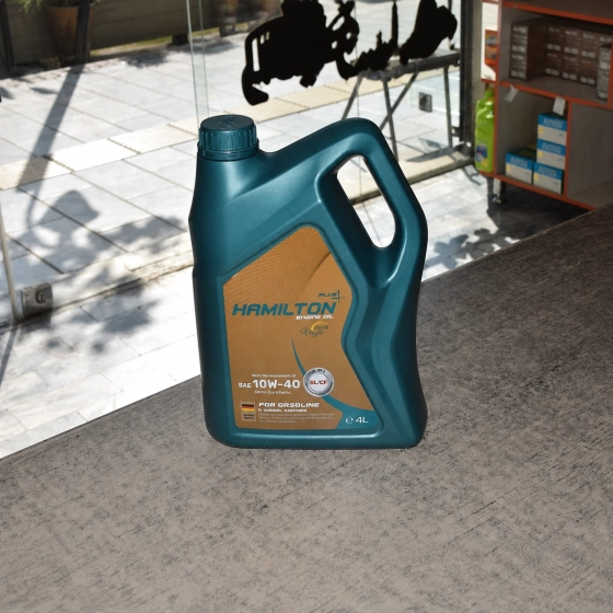 روغن موتور خودرو بنزینی همیلتون مدل 10w-40 SL حجم 4 لیتر